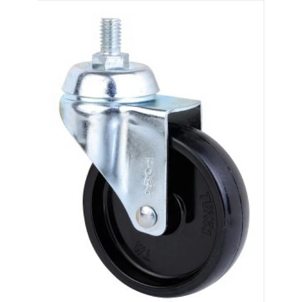 Roata pivotanta cu fixare pe bolt, neagra, greutate max. 34kg image