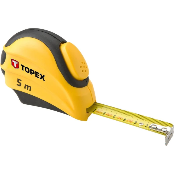 Ruleta Topex 27C385. Cu fixator. 5 m x 19 mm. image