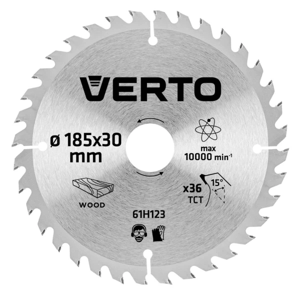 Disc ferastrau pe lemn. 185x30mm. 36 dinti. Verto. image