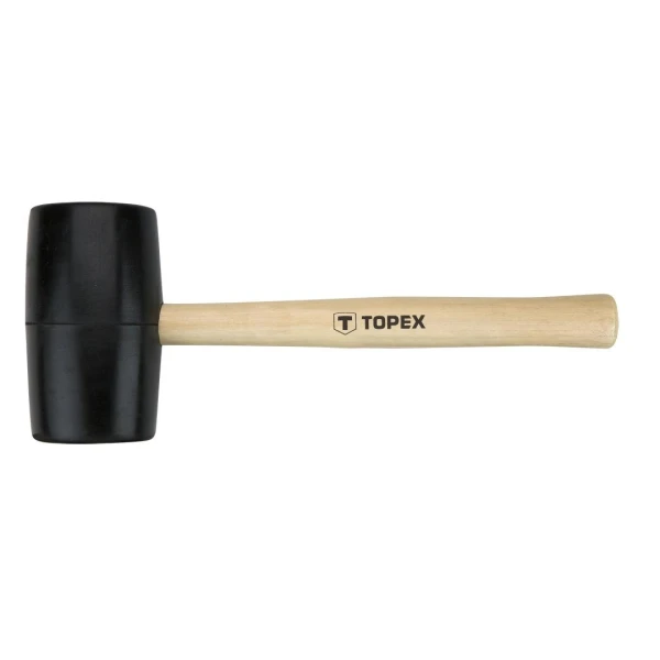 Ciocan de cauciuc Topex 02A345. 450 g. Maner din lemn. 63 mm. image