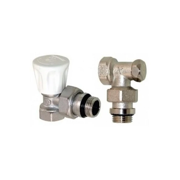 Set robineti radiator coltar Tur+Retur 1/2'. GIACOMINI image