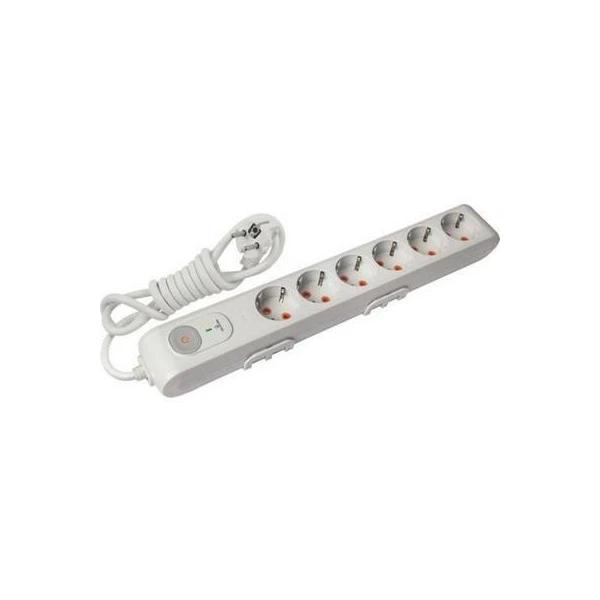 Prelungitor protectie la supratensiune cu 6 prize Multi - Let Viko by Panasonic. 1.5 m. Gri image