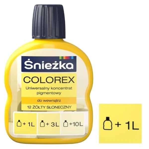 Pigment universal Colorex Sniezka. N12 Galben aprins. 100 ml image