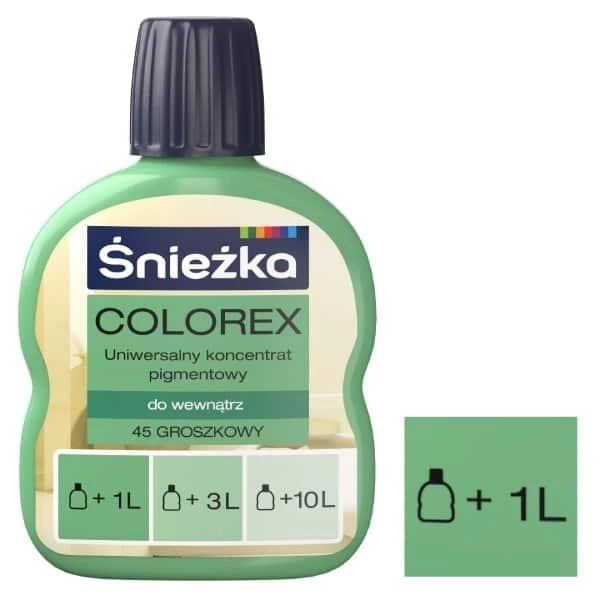 Pigment universal Colorex Sniezka. N45 Verde deschis. 100 ml image
