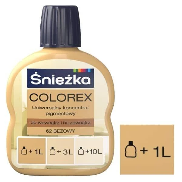 Pigment universal Colorex Sniezka. N62 Bej. 100 ml image