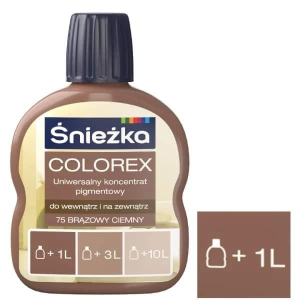 Pigment universal Colorex Sniezka. N75 Maro inchis. 100 ml image