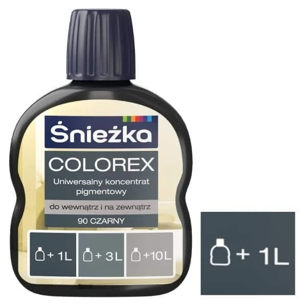Pigment universal Colorex Sniezka. N90 Negru. 100 ml image