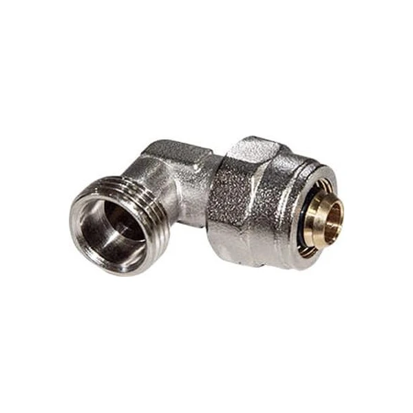 Уголок переходной для металопласта d16х1/2'Н. латунь. EMIRPLAST image