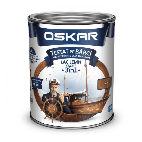 Lazura pentru lemn SILIKON LAZUR OSKAR. Interior/ Exterior. Stejar auriu. 2.5 l. image