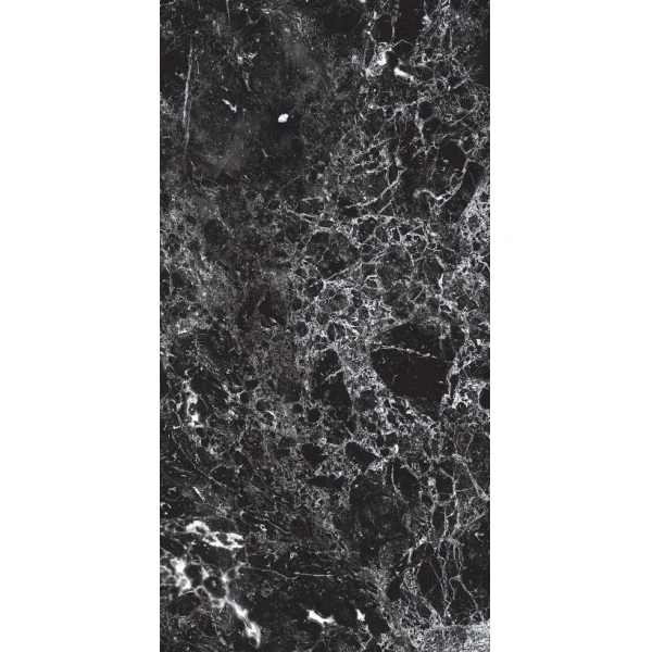Gresie portelanata 60x120x1cm, DAMASTA BLACK, rectificat, lucios, TODOCERAM 1.44m image