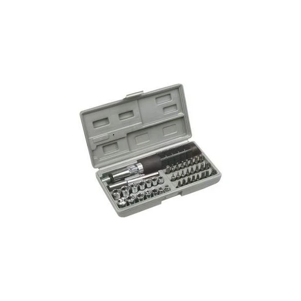 Set surubelnita cu capete interschimbabile si biti Top Tools 39D386. 40 buc. image