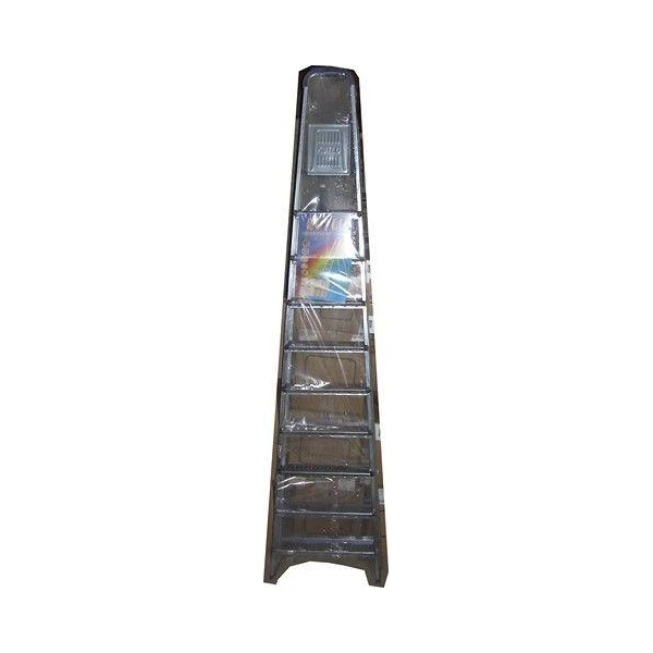 Scara plianta Ozege. 9+1 trepte. Profil patrat. 62 x 176 x 275 cm. image