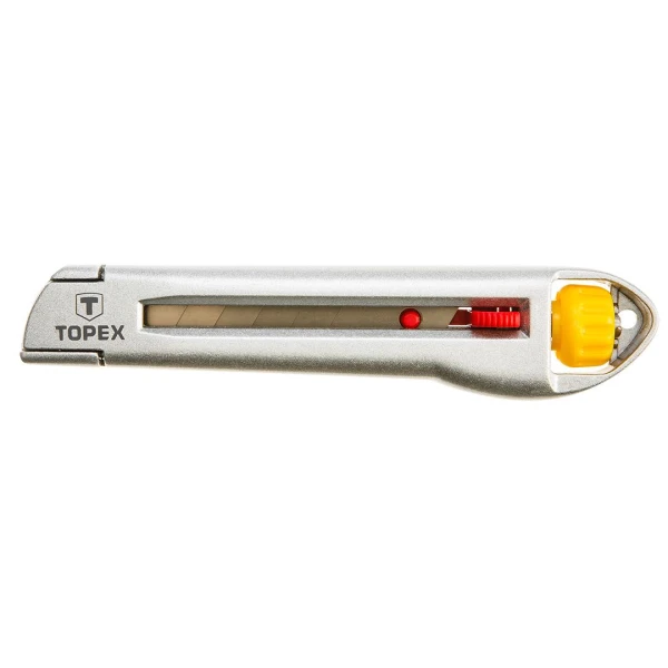 Cutter cu lama retractabila Торех. Carcasa metal. 18 mm. image