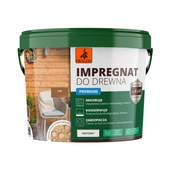 Impregnant, lemn, stejar, 5 L, DRAGON image