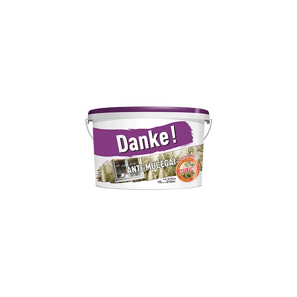 Vopsea lavabila pentru interior Anti-Mucegai DANKE. Alba. 8.5 l. image