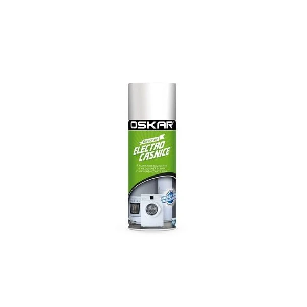 Vopsea spray pentru electrocasnice OSKAR. Lucioasa. Alba. 400 ml. image