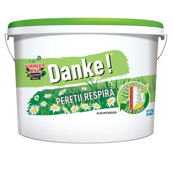 Vopsea lavabila pentru interior DANKE peretii respira. Alb. 2.5 l. image