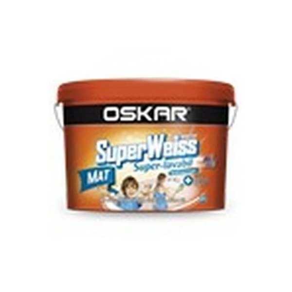 Vopsea superlavabila interior,8.5 l, alb, Superweiss, Oskar image