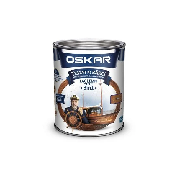 Lac pentru lemn, stejar, 2.5 l, YACHT 3in1, OSKAR image