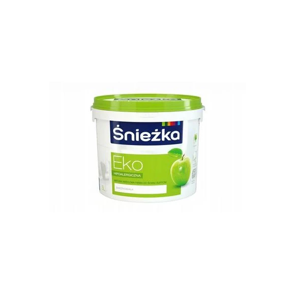Vopsea acrilica lavabila pentru pereti si tavane EKO Sniezka. Mat. Alba. 10 l. image