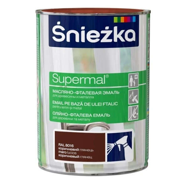 Email Supermal Sniezka. Lemn/ Metal. Maro. Lucios. 0.8 l. image