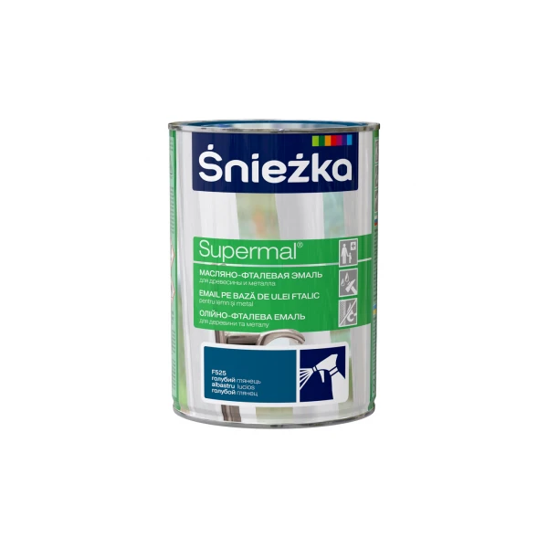 Email Supermal Sniezka. Lemn/ Metal. Albastru ceresc. Lucios. 0.8 l. image