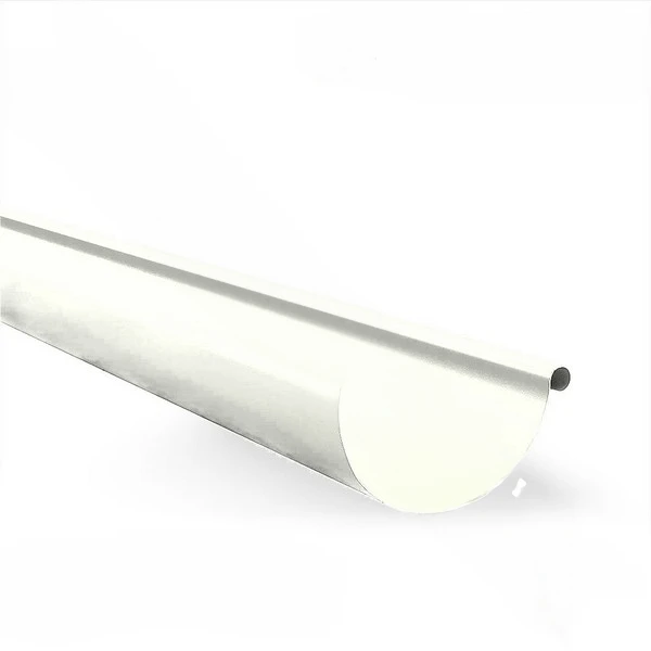Jgheab de scurgere pentru sistem pluvial Bilka. Metal. d 125 x 2000 mm. Alb RAL9010 image
