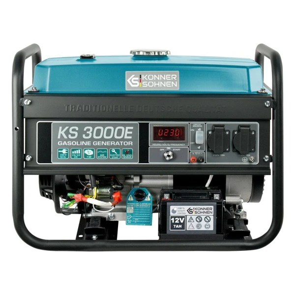 Generator electric pe benzina, 3kW, 230V, 208cm3, 47kg, AVR, Könner&amp;Söhnen image