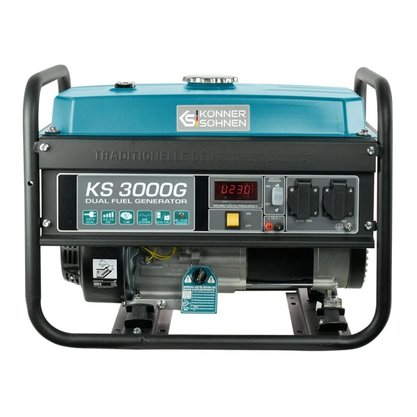 Generator electric pe Gaz/Benzina, 3kW, 230V, 208cm3, 47kg, AVR, Könner&amp;Söhnen image
