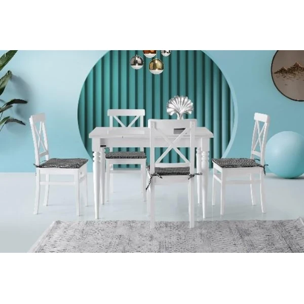 Masa bucatarie extensibila, picioare alb coral, 110-170х70cm, SMART, Mobilgen image