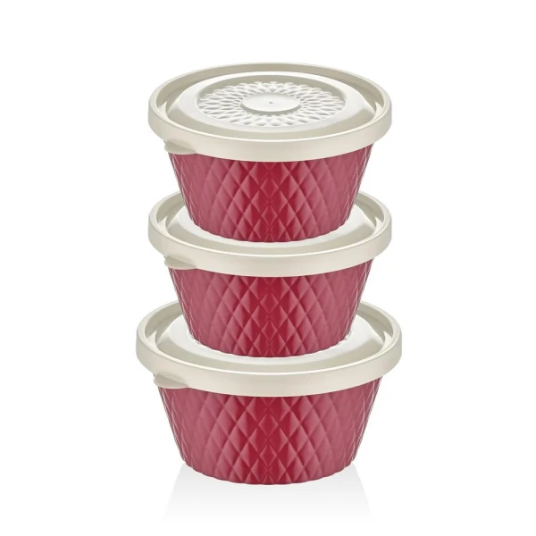 Set 3 recipiente, 3 x 330 ml, plastic, BONNY image