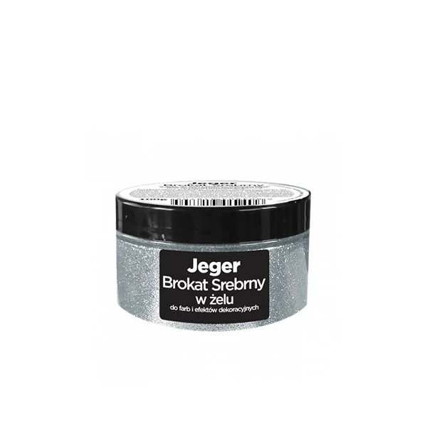 Sclipici gel pentru vopsea decorativa cu efect, Argintiu, 100ml, Jeger image