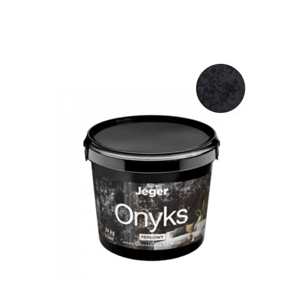Vopsea decorativa Onyks, Black, 7kg, Jeger image