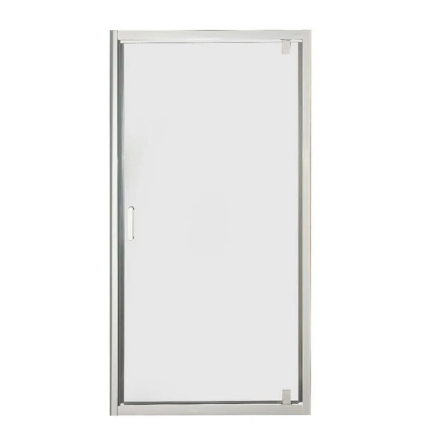 Usa de dus, batanta, 80x190cm, sticla securizata 5 mm, transparent, profil alb, SINQUE BIANCA image