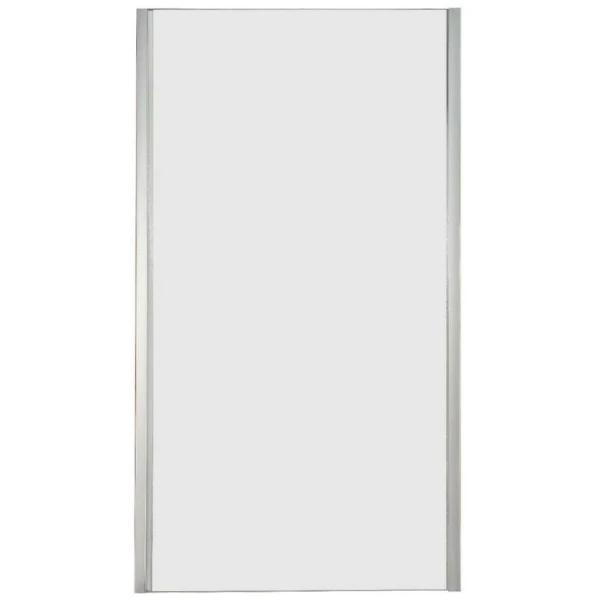 Perete dus, 90x185cm, sticla securizata 4 mm, transparent, profil cromat, ESSENNTIAL SILVER image