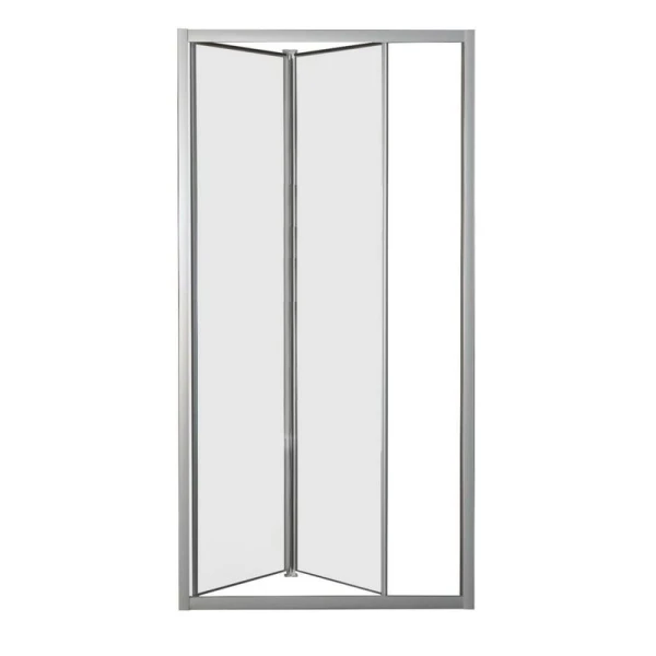 Usa de dus, plianta, 70x185cm, sticla securizata 4 mm, transparenta, profil cromat, ESSENNTIAL SILVE image
