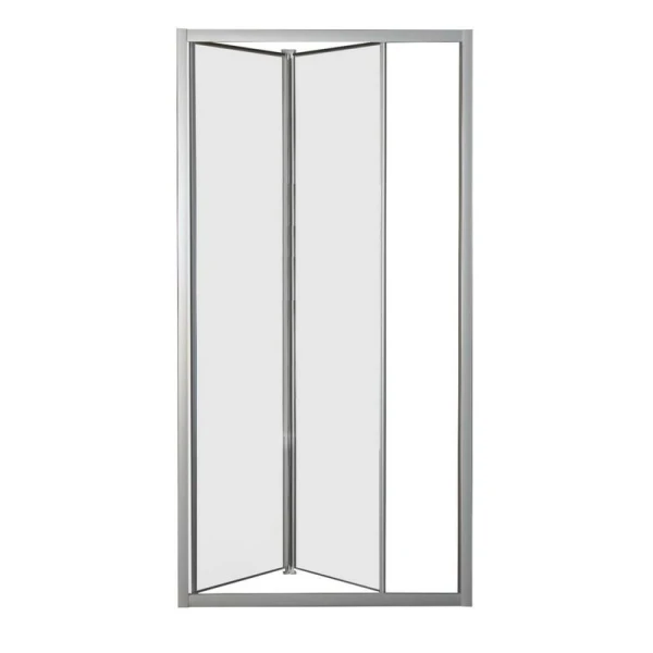 Usa de dus, plianta, 75x185cm, sticla securizata 4 mm, transparenta, profil cromat, ESSENNTIAL SILVE image
