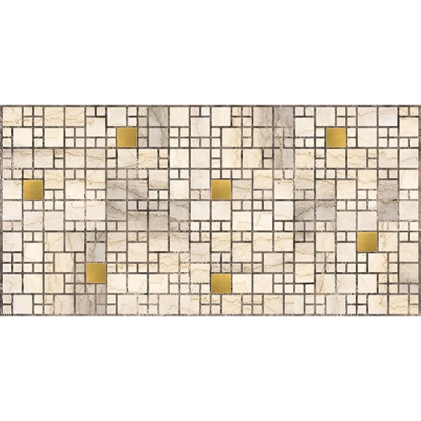 Panou PVC Mozaica. marmura aurie 955 x 480mm image