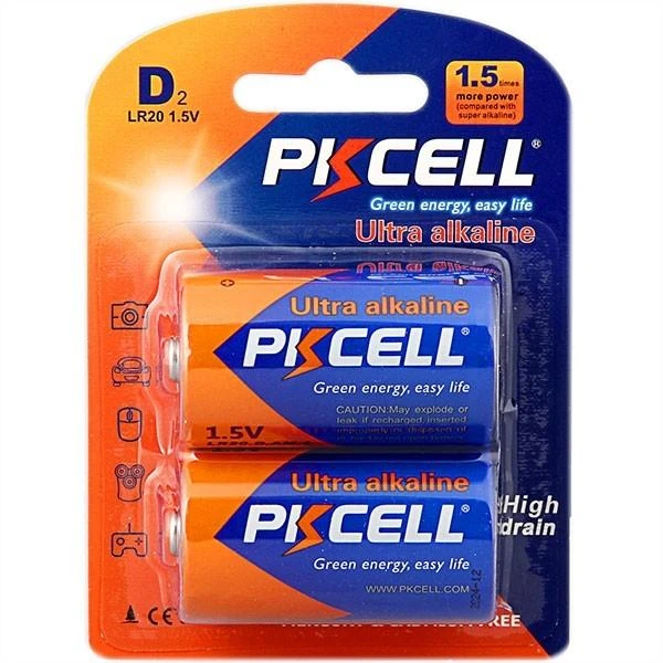 Baterii PKCELL Ultra Alkaline, D, LR20, 1.5V, blister, 2 buc image