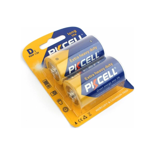 Baterii PKCELL Extra Heavy Duty, D, R20P, 1.5V, blister, 2 buc image