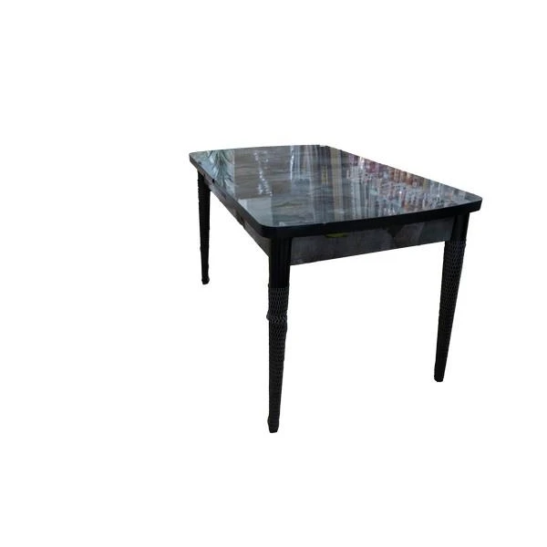 Masa bucatarie extensibila, picioare negre, 130-168х80cm, KELEBEK HG KUTUK, Mobilgen image