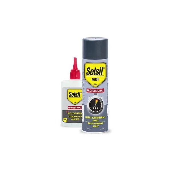 Adeziv bicomponent Selsil. Adeziv instant 50 g. Activator 200 ml. image