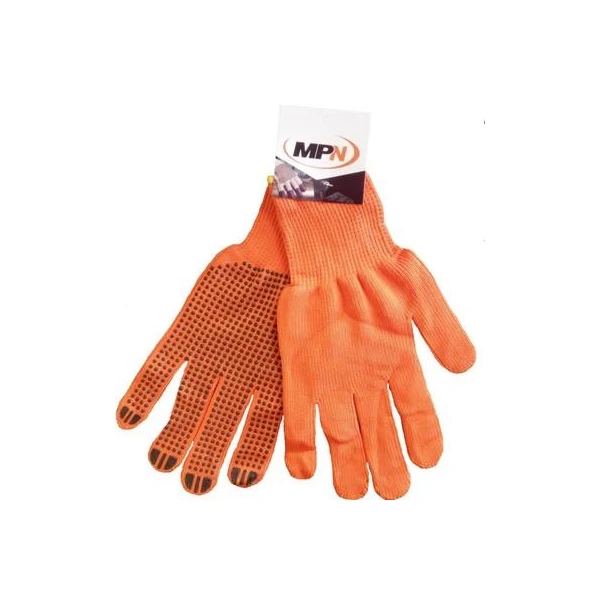 Manusi de lucru tricotate Orange cu autocolant MPN '1c-12buc' image