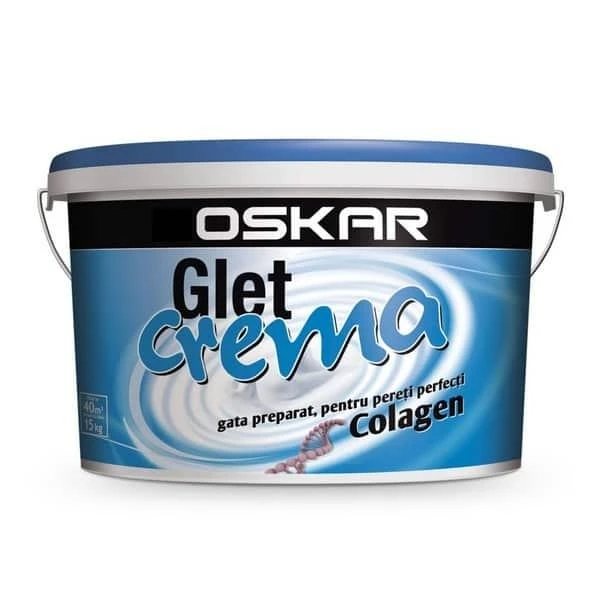 Glet pasta pe baza de colagen CREMA OSKAR. Pentru interior. Alba. 15 kg. image