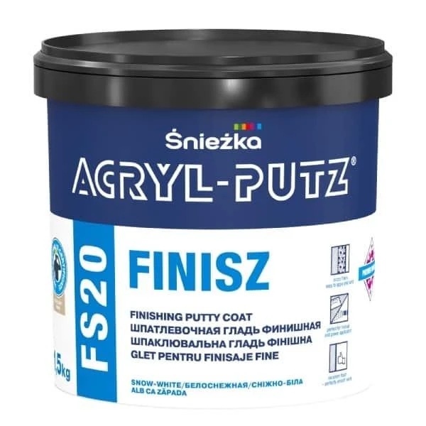 Glet pentru finisaje fine la interior Acryl Putz FS20 FINISZ Sniezka. 1.5 kg. image