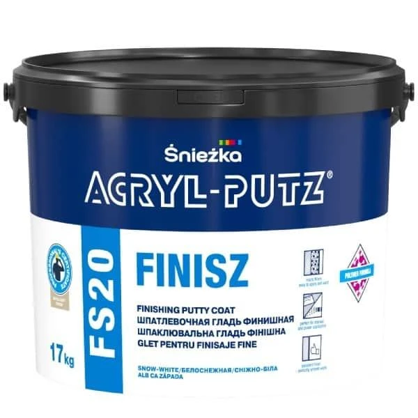 Glet pentru finisaje fine la interior Acryl Putz FS20 FINISZ Sniezka. 8 kg. image