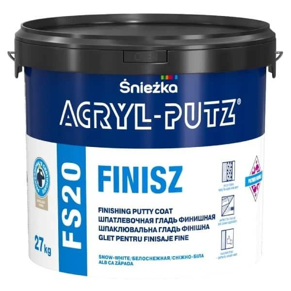 Glet pentru finisaje fine la interior Acryl Putz FS20 FINISZ Sniezka. 27 kg. image