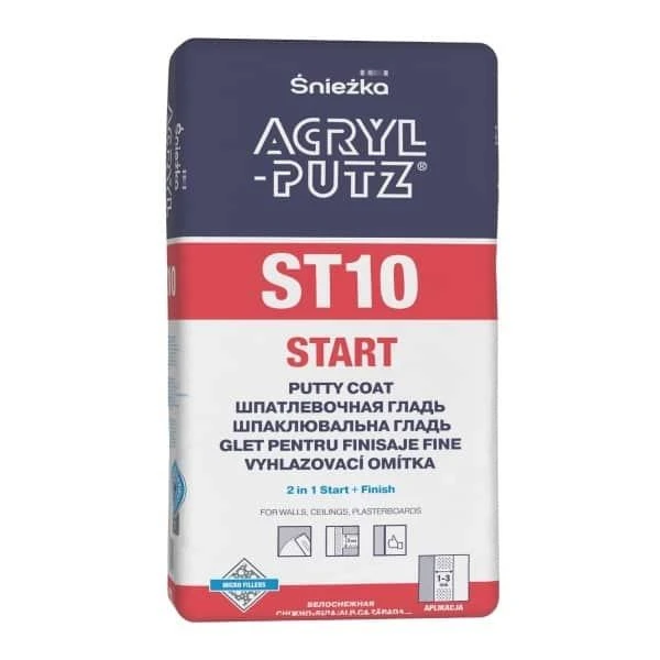 Glet pentru finisaje fine la interior Acryl Putz ST 10 START Sniezka. 20 kg. image
