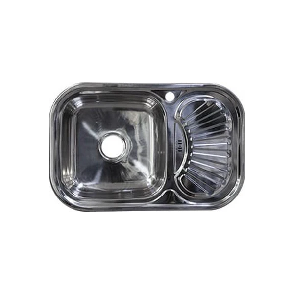 Chiuveta incastrabila Rubano. 750 x 490 x 180 mm. Cuva stinga. Finisaj lucios. Inox image