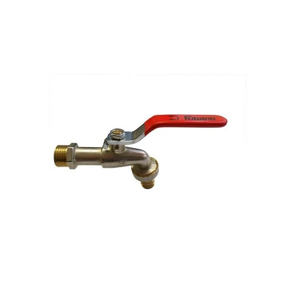 Robinet cu bila pentru butoi RUBANO. Armat. Alama. d 1/2"M. image